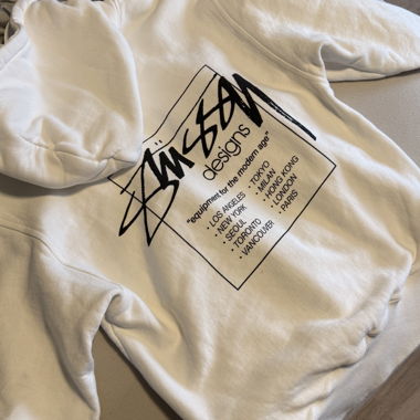 Felpa Stussy bianca PREZZO TRATTABILE*