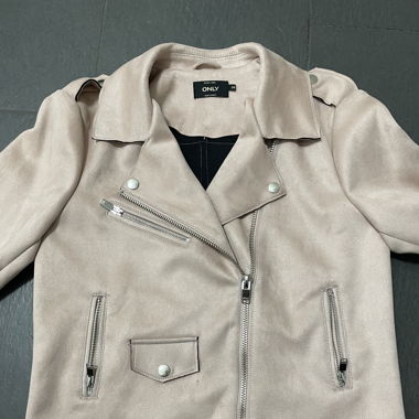 Bikerjacke hellrosa