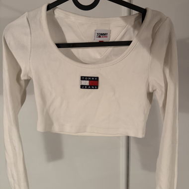 Long-sleeve crop top from Tommy Jeans, size XS