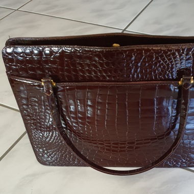 Altstylische Lederhandtasche