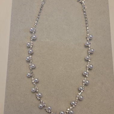 Perlenkette mit Strass
