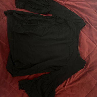 Top nero Zebra taglia XS