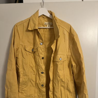 Gelbe Jeans Jacke