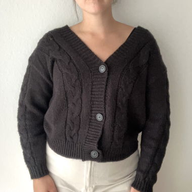 Schwarzer Cardigan