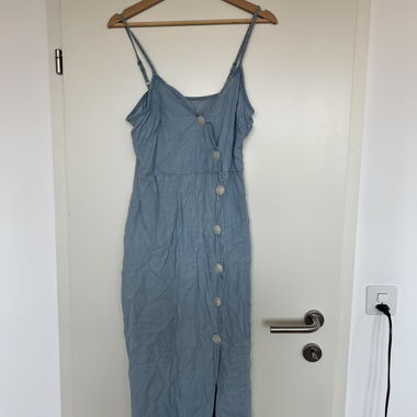 Robe longue en denim