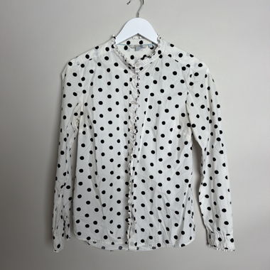 Polka-Dot-Bluse