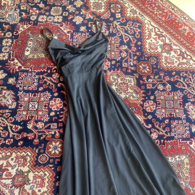 Black midi dress