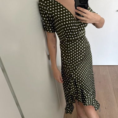 Polka Dot Dress Midi