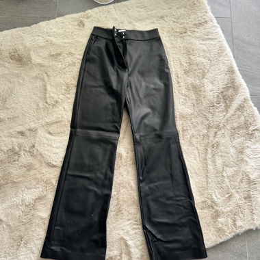 Black Faux Leather Pants