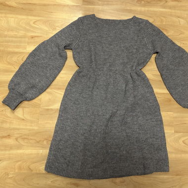 Strickkleid grau