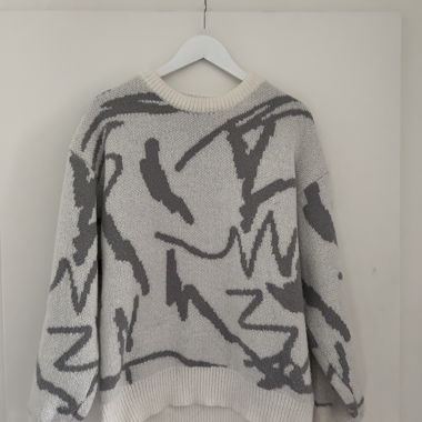 Knit Sweater with Pattern