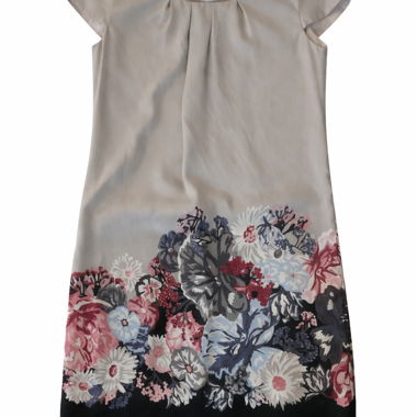 Abito beige floreale