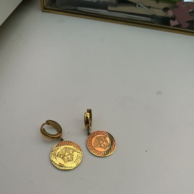 Boucles d'oreilles grecques dorées