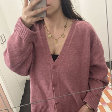 Cardigan rose 