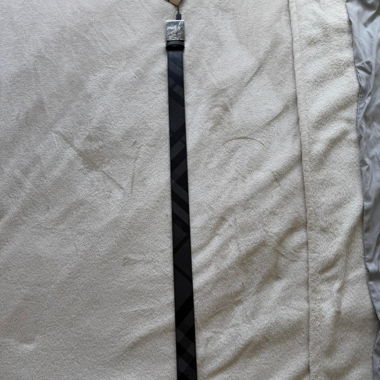 Burberry Ceinture en cuir noire 