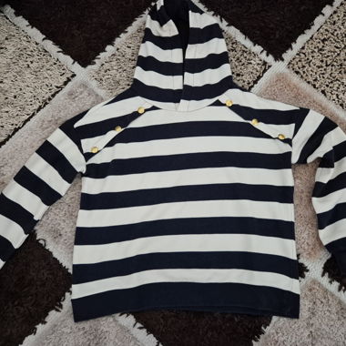 Hoodie marin rayé Quebramar