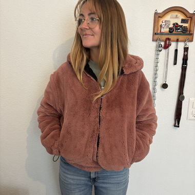 Hoodie en polaire Bershka S