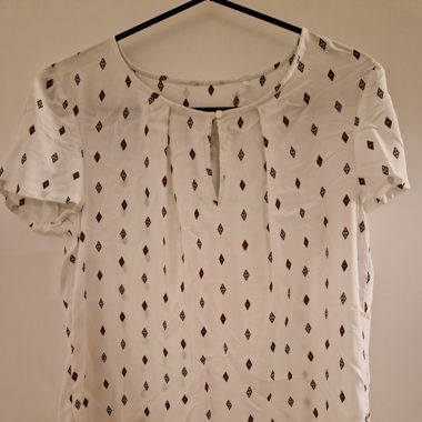 Bluse gemustert kurzarm