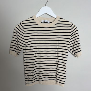 Zara striped knit top