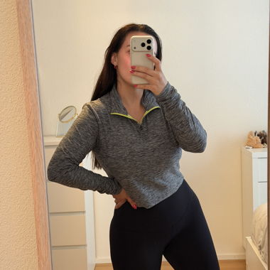 Hind haut de running à quart zippé