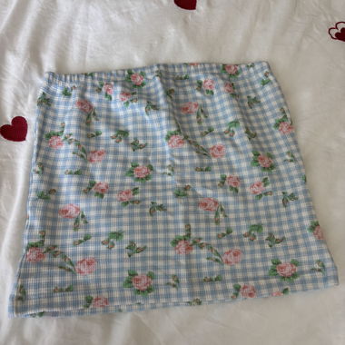 Bandeau au motif fleurs vichy