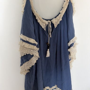 Blaues Strandkleid 