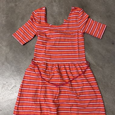 Kleid gestreift orange