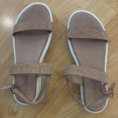 Glitzer Sandalen Gr. 38