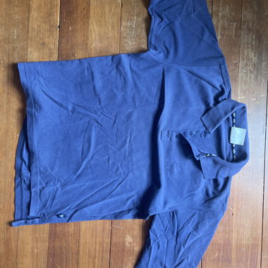 Polo à manches longues Adidas bleu