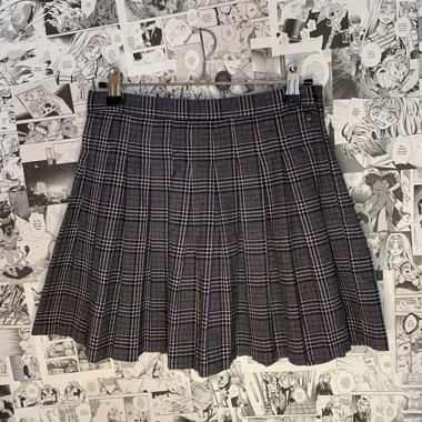 Cutest schoolgirl checkered skirt