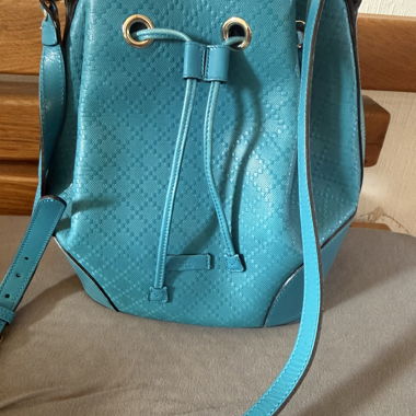 Gucci Turquoise Bucket Bag