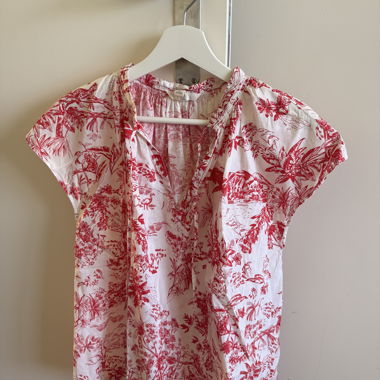 Blusa bianco/rosso