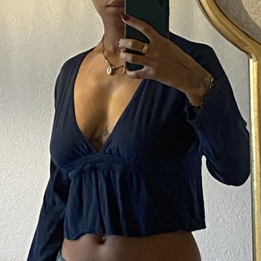 Blouse bleu marine
