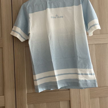 T‑shirt Stone Island, effetto degradé blu