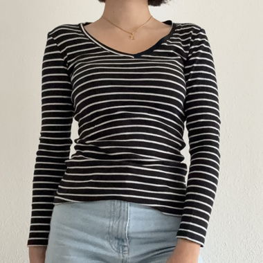 Gestreiftes Longsleeve