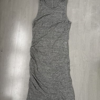 Graues Strick Kleid
