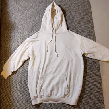 Weisser Hoodie