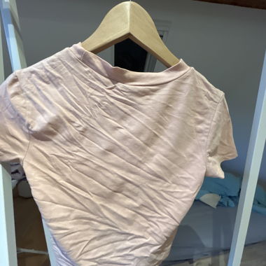 Pink cropped T-shirt