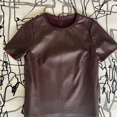 Cooles Leder-Shirt