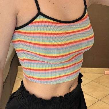 Top multicolore 
