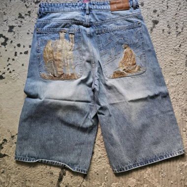 Short in denim protettivo