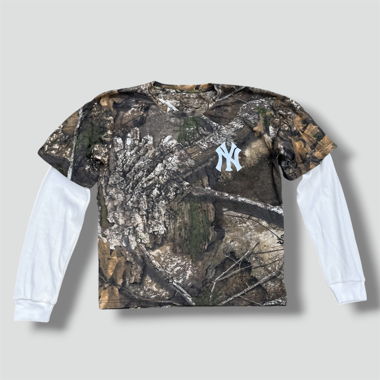 Yankees Custom Camouflage Longsleeve Weiss