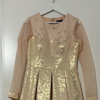 Gold-Rosa Abendkleid