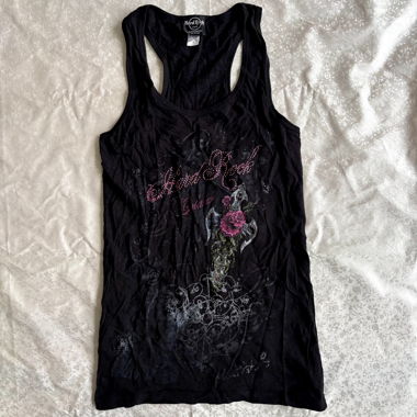 “My Blade” cyber graphic tank top