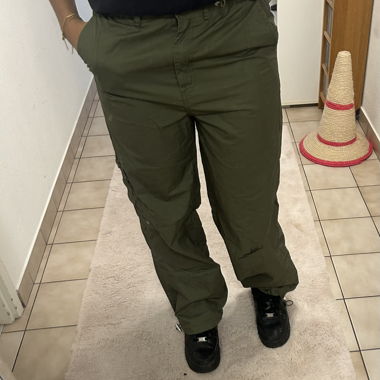 Pantaloni cargo verde kaki donna
