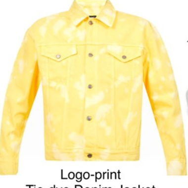 Daily Paper Tie Dye Logo Denim Jacket