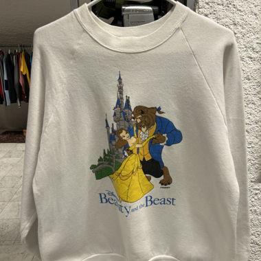 Felpa Disney Beauty and the Beast vintage taglia M