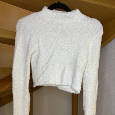 CROP TOP BLANC