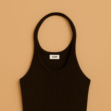 Dunkebrauner Neckholder