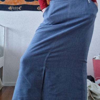 Light blue maxi skirt